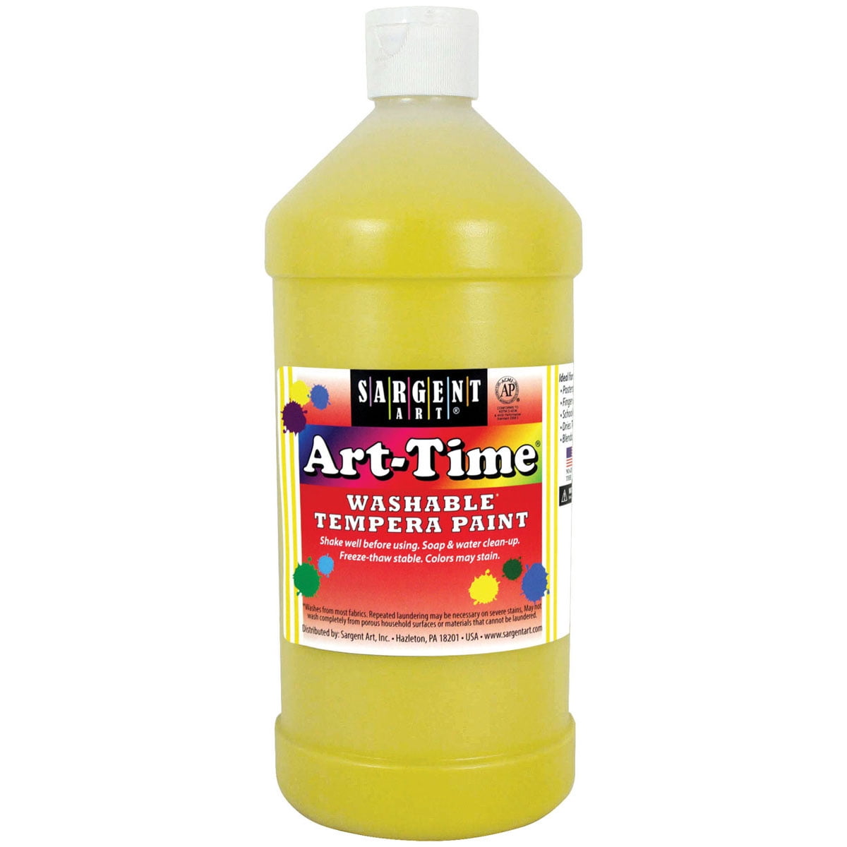 Washable ArtTime(R) Tempera Paint 32ozYellow