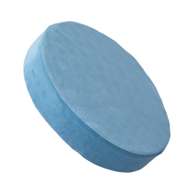Bearachild Futón circular - Cojín engrosado para sentarse durante mucho tiempo Tela transpirable Cojín para arrodillarse de adoración de Buda Conjuntos de muebles de dormitorio Terciopelo azul)