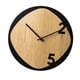 thumbnail image 4 of Reloj de pared colgante, reloj de pared silencioso moderno y creativo, reloj silencioso para el hogar, Negro, 4 of 9