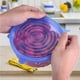 thumbnail image 5 of Juego de tapas elásticas de silicona de 12 cubiertas elásticas reutilizables para alimentos en microondas, cubiertas para cuencos para latas, tazas y tarros de vidrio, 5 of 5