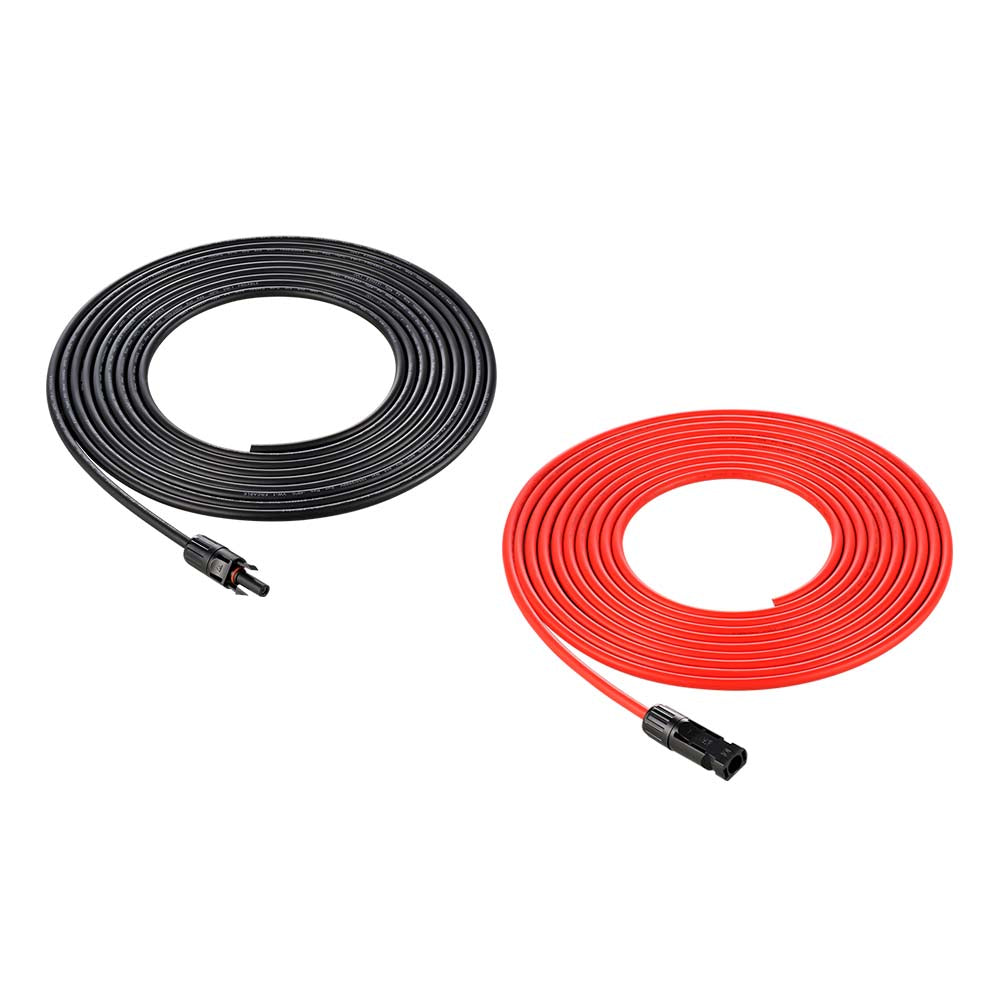 RICH SOLAR 20 Feet 10 Gauge Solar Extension Cable One Pair