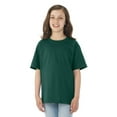thumbnail image 1 of Jerzees Youth HiDENSI-T Short Sleeve Crew T-Shirt, XXS, Forest Green, 1 of 4