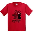 thumbnail image 3 of Inktastic Hunting Girls Hunt Too Only Prettier with Doe and Arrow Youth T-Shirt, 3 of 5