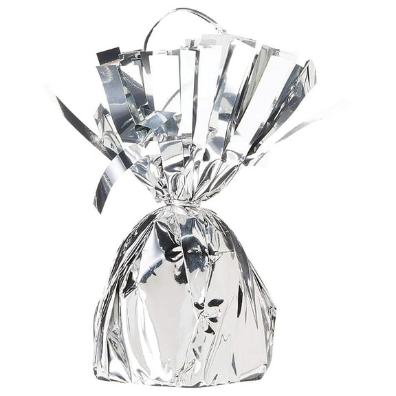 Beistle Metallic Wrapped Balloon Weight silver (Case of 12)