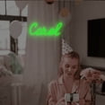 thumbnail image 2 of UPONRAY Single-line Custom Neon Signs, Customizable USB-Powered & Dimmable LED Neon Light, Stylish Wall Decor for Bedroom, Home, Lover, Friend, Cool White, 5 inch/1 Letter, 2 of 8