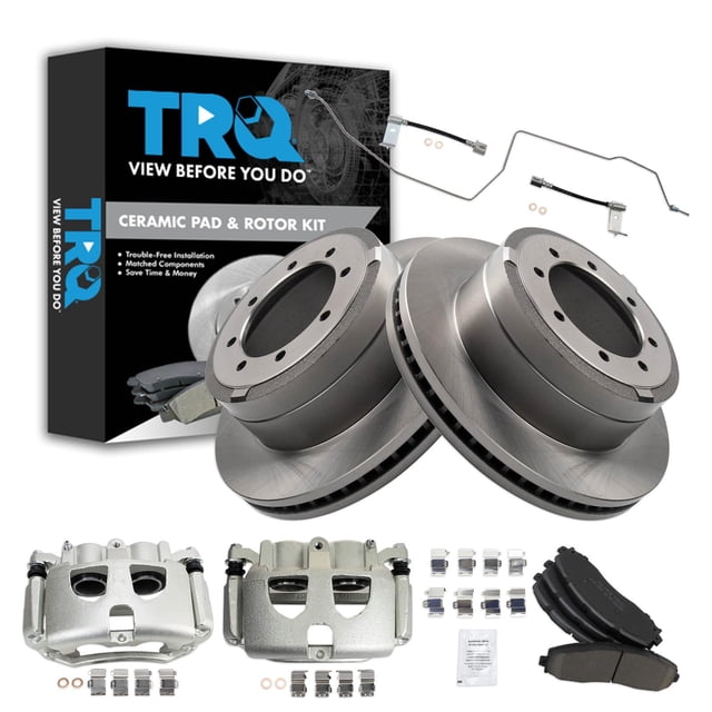 Kit de pastillas y discos de freno TRQ cerámicos para Ford F-350 2017-2019
