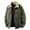 Mens Jackets & Coats Army Green, variant on Mens Big & Tall Corduroy Jackets M-4X Plus Size Zip-Up Fleece Lined Coats with Pockets and Collared Long Sleeve Thermal Warm Outerwear Jacket
