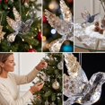 thumbnail image 4 of Steadline Christmas Hanging Pendant,Transparent Acrylic Snowflake Ornament Inlaid Shiny Sequins Built In Hanging Loop,Reusable Crystal Decor For Xmas Tree Window Indoor Holiday Party Layout, 4 of 8