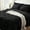Black, variant on BDEUS Twin Comforter Set 4 Pieces,Comforter Set,Bed in a Bag, Bedding Set with Comforter,Fitted Sheet,Flat Sheet,Pillowcase, All Season