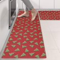 thumbnail image 2 of Kitchen Rugs Sets Of 2,Red Christmas Tree Pattern Anti Fatigue Kitchen Mat Rugs Non Slip Washable,Decorative Kitchen Floor Mats for Kitchen,Sink,Laundry,17"X47", 2 of 5