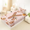 thumbnail image 4 of Erosebridal Kids Brown Capybara Twin Sheet Sets, Initial Y Letter Bedding, 3 Pieces, 4 of 5