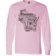 thumbnail image 3 of Inktastic Wisconsin State Word Salad Long Sleeve T-Shirt, 3 of 5