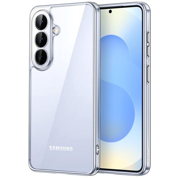 JETech Case for Samsung Galaxy S26 Plus, Non-Yellowing Bumper Cover, Anti-Scratch PC Back (Clear)