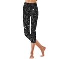 thumbnail image 6 of Audhol Soft Leggings for Women, Women's Fashion Spring Summer Casual 7/8 Length Legging Sparkly Leggings Women Black L, 6 of 7