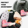 thumbnail image 4 of Kdxio Cute Poodle Dog Print 2 Pack Car Kick Mat Seat Cover Back Protector Mat with Pockets for Organizer Backseat Protector and Storage Anti Kick Pad for Vehicles, 4 of 9