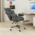 thumbnail image 2 of Costway Office Desk Chair Big and Tall Executive Office Chair with Footrest Lumbar Support, 2 of 10