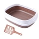 thumbnail image 4 of Cat Bedpan Semi caja de arena portátil con caja de arena duradera para s Marrón jinwen Bandeja de arena para gatos, 4 of 8