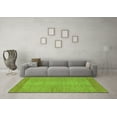 thumbnail image 3 of Ahgly Company Indoor Round Abstract Green Modern Area Rugs, 3' Round, 3 of 4