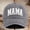Gray, variant on Women's MAMA Embroidered Baseball Cap Vintage Two-Tone Cotton Dad Hat Adjustable Trucker Hat Mother's Day Gift