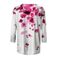 thumbnail image 2 of SHE IS Womens 3/4 Sleeve Tops, Long Sleeve Shirts for Women Dressy Plus Size Womens Tops Casual Summer 3/4 Length Sleeve Womens Tops White Plus Size Tunic Tops for Women 4x-5x, 2 of 4