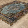 thumbnail image 4 of Style Haven  Adaylnn Morris Persian Inspired Medallion Blue/Multi Area Rug 1'10" x 3'2" 2' x 3' Indoor,Accent Entryway,Bedroom Rectangle, 4 of 5