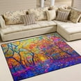 thumbnail image 2 of 5'3" x 4' (63 x 48 inch) Area Rug, Pad Oil Painting Landscape Nursery Rugs Floor Mat for Kids Playing Room Living Room Bedroom, 2 of 6