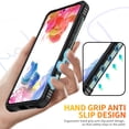 thumbnail image 4 of for Samsung Galaxy S25 Plus Case, with Magnetic Car Mount Function, Military Grade Shockproof Non-Slip Case Built-in 360° Rotate Ring Stand for Galaxy S25 Plus - Darkgreen, 4 of 9
