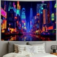thumbnail image 2 of Shiartex  Tapestry, Punk Cityscape Wall Tapestry, Japanese Tokyo Billboards District City 80S Art Wall Hangings for Living Room Bedroom Dorm 40x30inch, 2 of 6