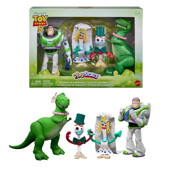 Set de Juego Mattel Pixar Toy Story Paquete de 4 personajes de 7 pulgadas