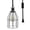 Silver, variant on Industrial Hanging Pendant Light with Plug in Cord, Vintage Wire Cage Lamp for Kitchen Island Dining Room Farmhouse, 15 Cord with On Off Switch (Silver)