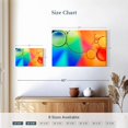 thumbnail image 4 of Elephant Stock Rainbow Oil In Water Wall Art - Horizontal Canvas Wall Art - Living Room Wall Decor - Abstract Canvas - Blue And Orange Decor - 12" x 8", 4 of 8