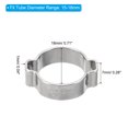 thumbnail image 2 of Unique Bargains 10 Pack 15-18mm Double Ear Hose Clamp, 304 Stainless Steel O Clip Crimp Rings, 2 of 7