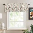 thumbnail image 2 of Brown Bunny Floral Easter Rod Pocket Curtain Valance, Elegant Pastoral Spring Floral Farmhouse Window Valance for Living Room, Bedroom, Kitchen 42"W x 18"L, 2 of 9