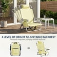 thumbnail image 3 of Ktaxon Backpack Beach Chair, 5-Position Protable  Beach Chair, Light-Weight Foldable Camping Chair with Back Storage Bag & Cooler Pouch and Side Bags for Beach Poolside (Low, Yellow), 3 of 10
