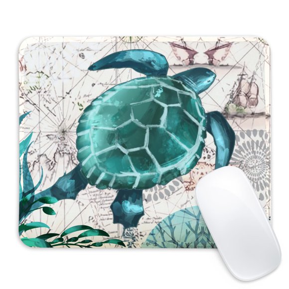 Mouse Pad CDZYNG Tortuga Marina Antideslizante 24 x 20 x 0,3 cm