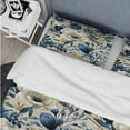 thumbnail image 4 of Designart "Blue Harmony Bouquet In Classic Style I" Floral Bedding Covert Set - Cottage Bed Set With 1 Sham, 4 of 5
