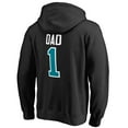 thumbnail image 3 of Men's Black Charlotte Hornets #1 Dad Pullover Hoodie, 3 of 3