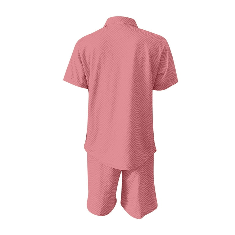 UVEASISHA Mens Two Piece Golf,Men's 2 Piece Tracksuit Short Sleeve