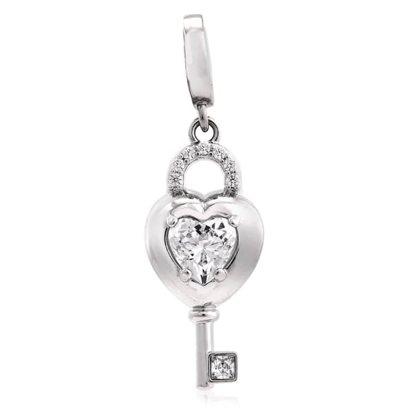 Swarovski Idyllia Heart With Key Charm