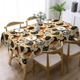 thumbnail image 3 of Ghost Cat Tablecloth Rectangular Halloween Table Cloth Washable Wipeable Table Cover for Party Picnic Dinner Halloween Decor 60" X 84", 3 of 5