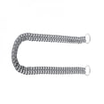 thumbnail image 5 of panDaDa Silver Pet Dog Pinch Collars Solid Training Iron Double Row Chain Collar 40/50/60cm, 5 of 6
