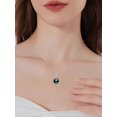 thumbnail image 4 of TANGPOET Tahitian Black Pearl Necklace for Women Sterling Silver Black Pearl Pendant Necklace everyday Anniversary Birthday Gift For Women Wife Her Mom Mother Grandma, 4 of 5