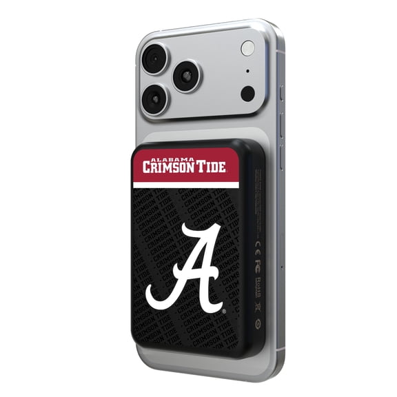 Alabama Crimson Tide Endzone Plus Logo Wireless Power Bank