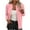 Pink Coat for Winter, variant on XPMWRP Women's Solid Color Zip Up Cropped Quilted Jacket Loose Long Sleeve Lapel Lightweight Coat Casual Coarse Knitted Baseball Jacket Green L