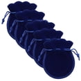 thumbnail image 1 of Mini Bolsas para Embalaje VelvtyBlue 5Pzas White 7x9cm Terciopelo Bolsa en Forma de Calabaza., 1 of 1