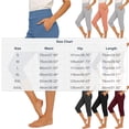 Busydd Calf-Length Yoga Pants Women Stretch Skinny Solid Color Capri ...