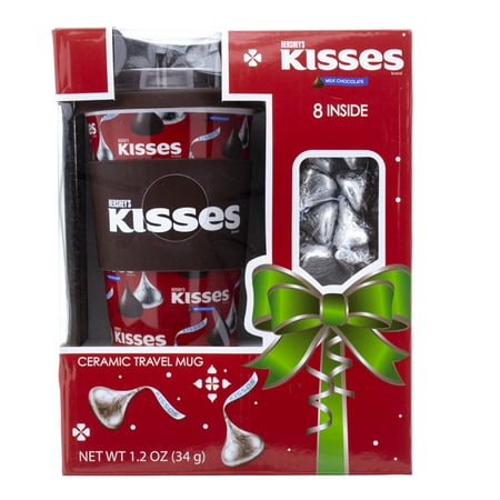 Hershey's Kisses Ceramic Travel Mug with Hershey's Kisses, 1.2 oz