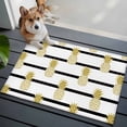 thumbnail image 3 of Pineapple Entryway Rug 2'x3'&nbsp; Non Slip Front Door Mats, Modern Abstract Yellow Fruits Stripes Entrance Rugs Indoor Outdoor Carpet, Washable Floor Mats Small Area Rug for Bedroom Kitchen, 3 of 8