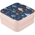thumbnail image 2 of Coolnut Travel Small Jewelry Case Cute Cartoon Sharks Fish Jewelry Organizer Jewelry Box Birthday Gifts Women Mom Friends Female Sister Bridesmaid Girl Gifts Idea154 Women Gifts, 2 of 7