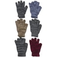 thumbnail image 2 of ToBeInStyle Men's Pack of 6 Assorted Magic Gloves - Space Dye - One Size, 2 of 2